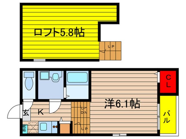 ルミナス東海通の物件間取画像